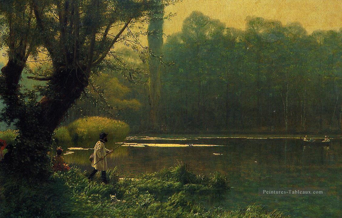 Après midi d’été sur un lac Orientalisme grec arabe Jean Léon Gérôme Peintures à l'huile